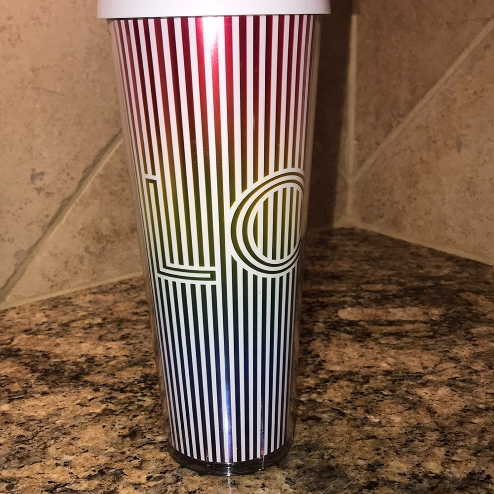 SOLD Starbucks LOVE Rainbow Iridescent Venti Cup